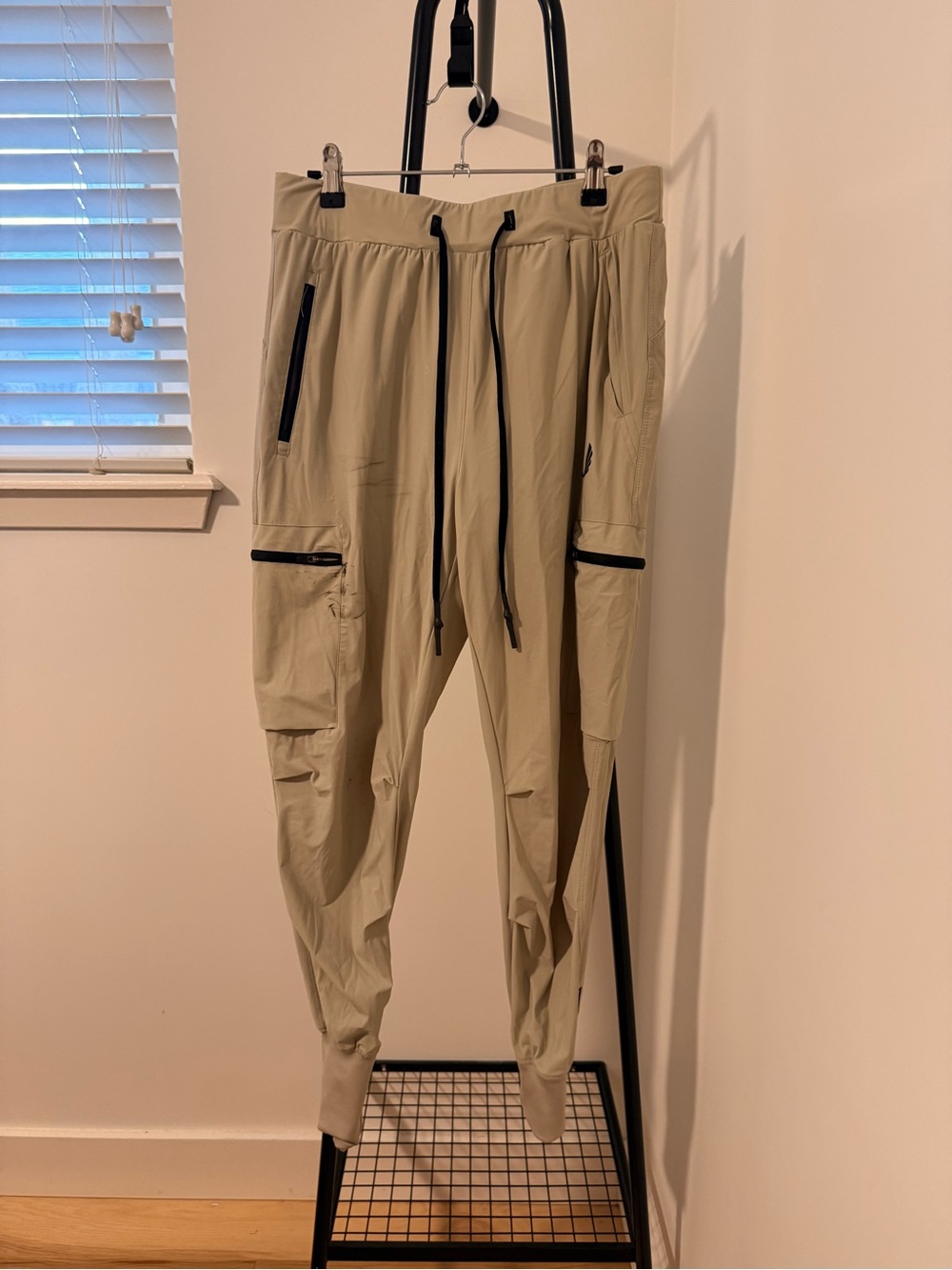 ASRV Beige TETRA-LITE® INLAY POCKET HIGH RIB JOGGER